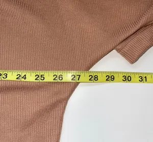 Tan Open Front Woven Kimono Sleeve Cardigan M/L thumbnail 6