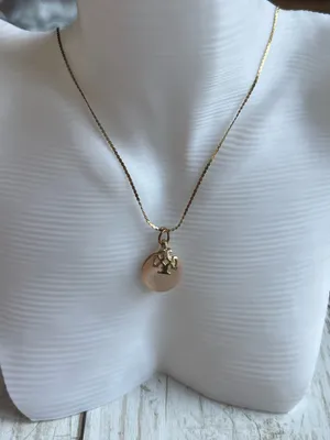 Vintage Tory Burch Gold Initial Disc Pendant Necklace thumbnail 2