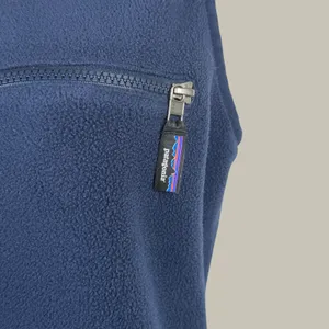 Patagonia Women's Fleece Jumpsuit Small Navy Geometric Cabincore Outdoor Lounge thumbnail 9
