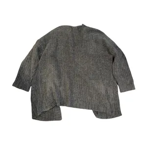 American Eagle Olive Green Open Front Chunky Knit Cardigan Pockets Size Medium thumbnail 2