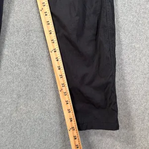 Athleta Drawstring Utility Straight Leg Active Pants Women's 10 Black Pockets thumbnail 3
