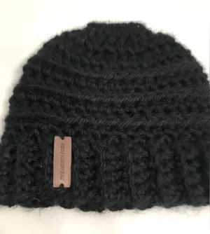 The North Fork black knit hat beanie‎ winter hat North Fork Long Island NWOT thumbnail 1