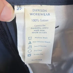 Dawson Workwear Women's Navy Blue Straight Leg Pants Size 27. NEW! thumbnail 6