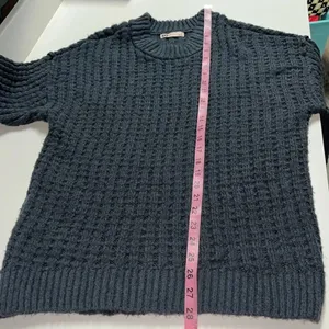 Imperfect‎ SO knit sweater fuzzy ribbed hem neck cuff casual office thumbnail 6
