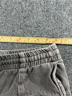 PacSun Volley Shorts Mens Black Denim Stretch Drawstring Pockets Pull On Size M thumbnail 6