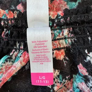 No Boundaries Sheer Black Floral Print Blouse thumbnail 8