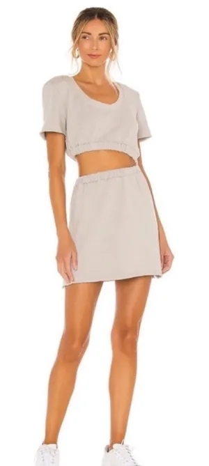 Lovers + Friends Cutout Sweater Dress in Sandstone XXS thumbnail 1