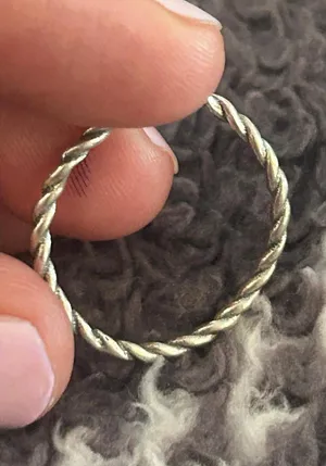 Z55 ring 8.75 925 sterling silver thumbnail 1