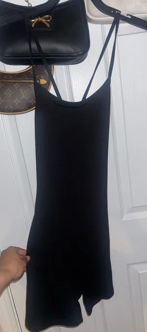Romper / jumpsuit with criss cross back Black Size XS thumbnail 1