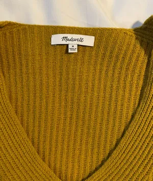 Madewell Mustard Sweater thumbnail 4