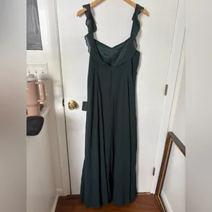 Lulus Dreamy Admiration Emerald Green Ruffled Maxi Dress Size XL Bridesmaid Prom thumbnail 5