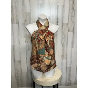Blouse size medium Tan thumbnail 2