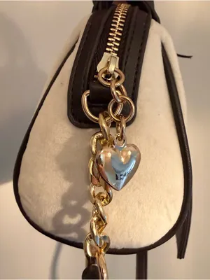 NWT Juicy Couture Crystal White Classic Scottie dog mini satchel bag thumbnail 4