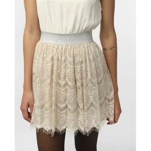Anthropologie Pins & Needles Party Dress Women Medium Cream Sparkle Lace Boho thumbnail 2