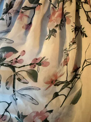 Jon & Anna Contemporary Floral Blouse M Smocked Waist Flutter Sleeve Boho thumbnail 4