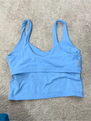 Lululemon Women’s Align Tank Top Built in shelf Bra Nulu in Aero Blue 6 thumbnail 7
