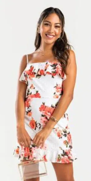✨ Arlette Eyelet Floral Mini Dress✨ thumbnail 1