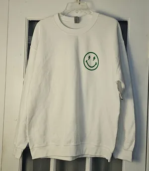 NWT Gildan Rallyhouse Philadelphia Smiley Face‎ Sweatshirt Large thumbnail 1