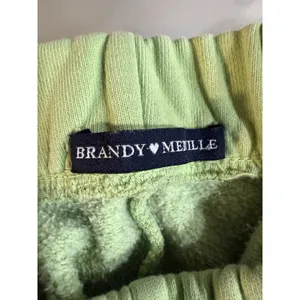 BRANDY MELVILLE Lime Green "Rosa" Hi-Waist Jogger Sweatpants One Size Fits Most‎ thumbnail 3