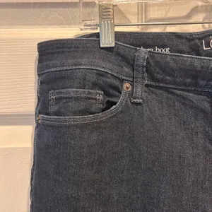 Loft Modern Bootcut Jeans Womens 32/14 Dark Wash Denim Stretch Mid Rise Western‎ thumbnail 2