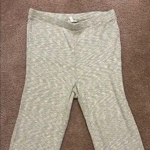 Aerie HW Ribbed Flare Pants thumbnail 2