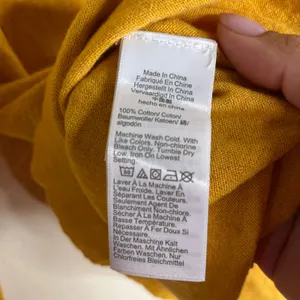 J. Crew Cotton Teddie Sweater Mustard Yellow Crewneck L1561 Womens Small thumbnail 4