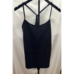 Lululemon Women's Black Power Y Luon Tank Second Release Sz 12 W1E12S thumbnail 3