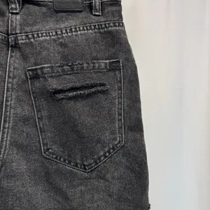 Free People We The Free Brea Denim Mini Skirt 24 XS Black Grunge Goth Edgy thumbnail 9