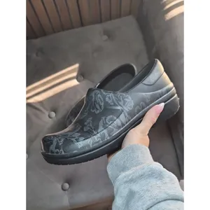 Crocs Women's Black and Grey Clogs thumbnail 3