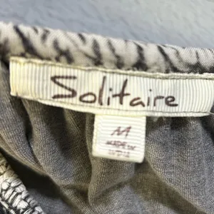 Solitaire Charcoal Acid Washed  Embroidered Blouse thumbnail 5