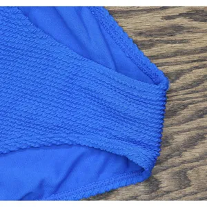 NEW Salt + Cove Banded High-Waist Swim Bikini Bottoms Cosmic Cobalt Blue S thumbnail 8