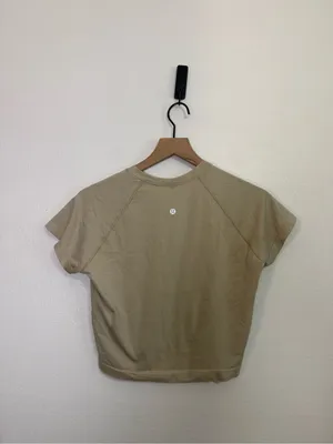 Lululemon Swiftly Tech Cropped Short-Sleeve Shirt 2.0 Sheer Oak / Sheer Oak thumbnail 5