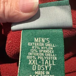 L.L.Bean Red Full-Zip Sleeveless Vest thumbnail 5