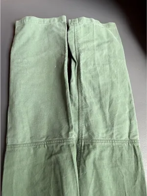 Riley Olive Green Wide Leg Pants with Drawstring Waist XS thumbnail 6