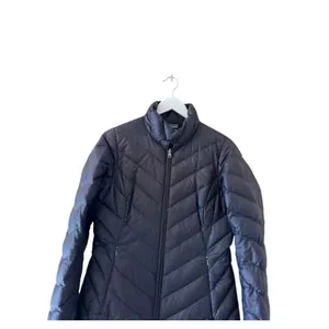 Patagonia Womens Lightweight Duck Down Puffer Parka Jacket Long Black SZ S thumbnail 3