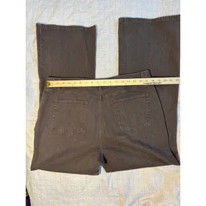 J. Jill Tried & True Fit Brown Stretch Denim Wide Leg Pants Size 16 83151035 thumbnail 3
