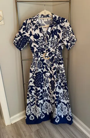 Joie blue Midi dress thumbnail 1