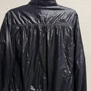 The North Face Hide away hoodie Woman's Black Shiny Windbreaker Full‎ Zip Small thumbnail 11