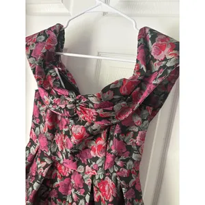 New Lulus Beyond Darling Floral Jacquard Off-The-Shoulder Mini Dress size S NWT thumbnail 12
