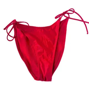 NWT Wild Fable Low Rise Extra High Leg Cheeky String Bikini Bottom Red XS 0-2 thumbnail 1