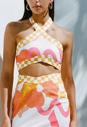 $65 Sabo Olivia Halter Top NWT size XS size 2 SOLD OUT!! thumbnail 1