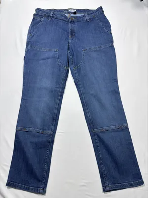Carhartt Relaxed Fit Denim Work Pants Size 12 Short thumbnail 1