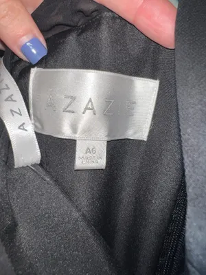 Azazie Bridesmaid Dress Black thumbnail 7