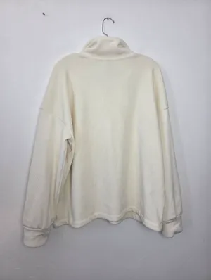 Mondetta Corduroy Fleece Pullover Cream Cozy Ultra Soft Loungewear Oversized XXL thumbnail 7