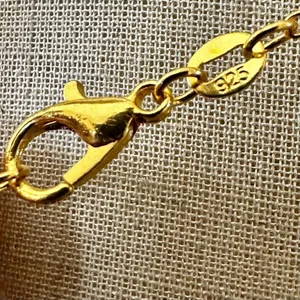 Gold tone Crescent Moon Necklace thumbnail 11