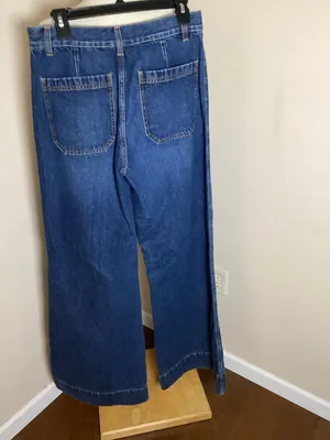 G. Label by Goop High-Rise Wide-Leg Jeans Size 28 Blue Denim thumbnail 3