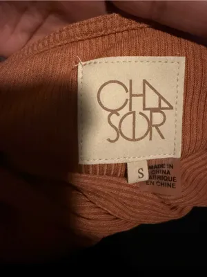 NWT Chaser Womens Shirt Burnt Orange Ribbed Sleeveless Keyhole Small thumbnail 8