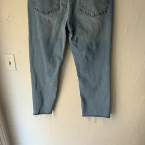 OAT New York Jeans Womens Size 10/30 Light Wash Denim Cropped‎ Raw Hem thumbnail 10