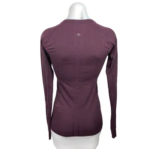 Lululemon Swiftly Tech Purple Crew Neck Long Sleeve Sports T-Shirt Tee Top S thumbnail 2