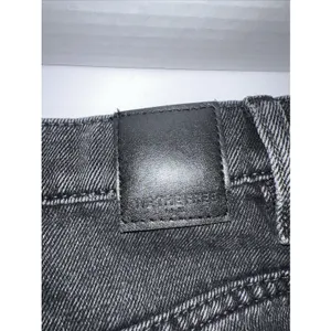 Free People We The Free Size 26 Short Denim Skirt Black‎ Distressed Boho thumbnail 4